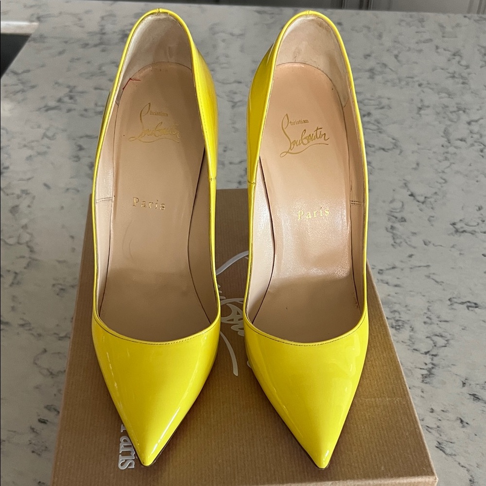 Christian Louboutin Bright Yellow Heels